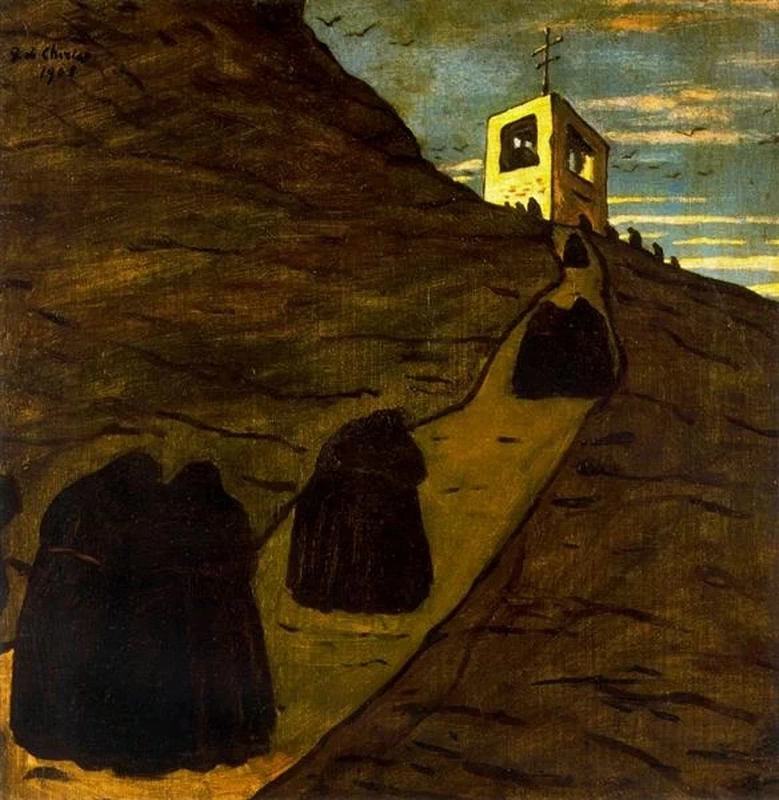 Giorgio De Chirico - 123, La salita al monastero, 1908